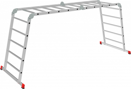 Профессиональная алюминиевая лестница-трансформер, ширина 800 мм NV3323 артикул 3323405