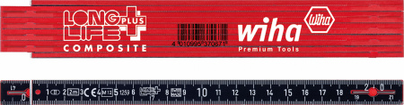 Метр складной Wiha Longlife Plus Composite 2 метра