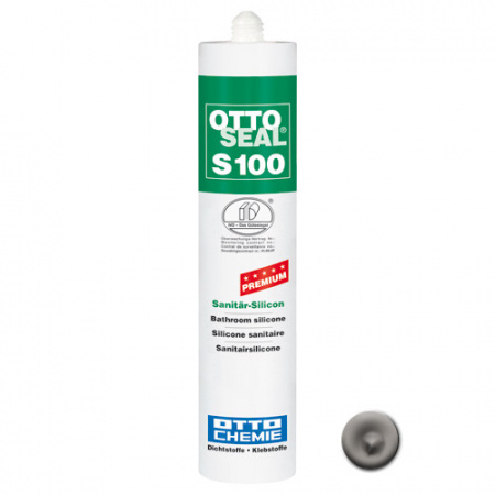 Профессиональный универсальный силиконовый герметик OTTOSEAL S100 PREMIUM С1105 (базальт), 300мл