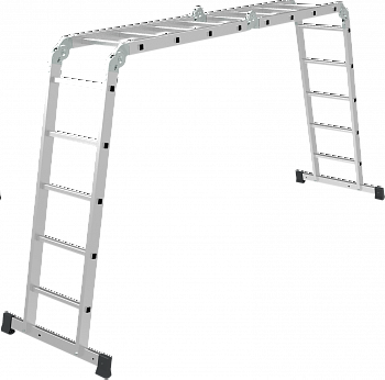 Лестница-трансформер алюминиевая, ширина 400 мм NV1322 артикул 1322245