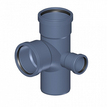 POLO-KAL  Шумопоглощающая угловая крестовина с низким ответвлением 87,5°/90° 90/90/50  02826