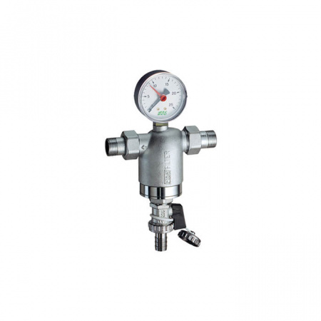 FAR  Фильтр с манометром, хромированный НР-НР 1" 300мкм  FA 3944 1