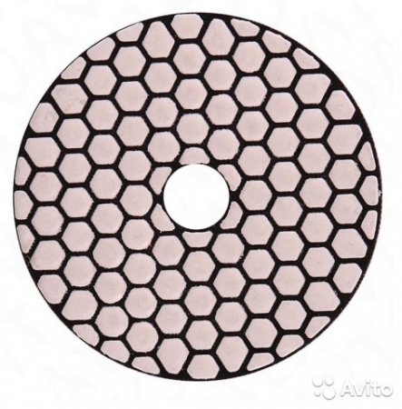 Круг полировальный 100мм №500 сухая, TRIO-DIAMOND