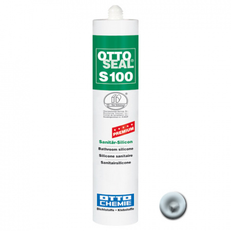 Профессиональный универсальный силиконовый герметик OTTOSEAL S100 PREMIUM С753 (шафран голубой), 300мл