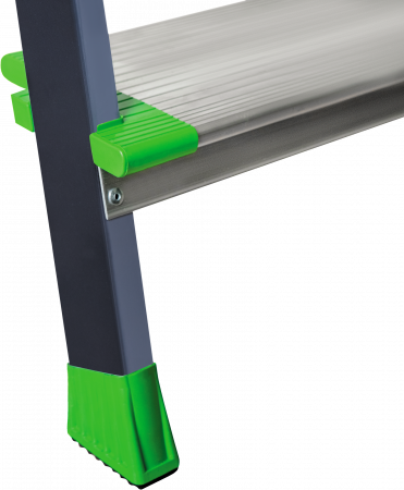 Стремянка стальная с алюминиевыми ступенями 130 мм и органайзером NV2138 артикул 2138108