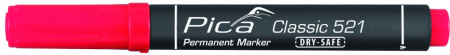 PICA-MARKER 521/40 Маркер строительный DRY-SAFE красный, скошенный наконечник (2-6 мм)
